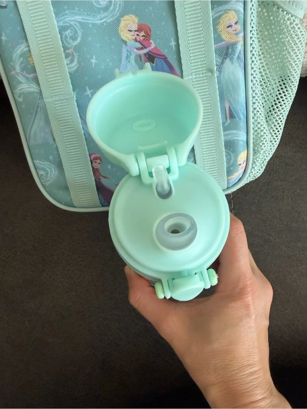 Pottery Barn Kids Mint Frozen Lunch Bag and Bottle Set